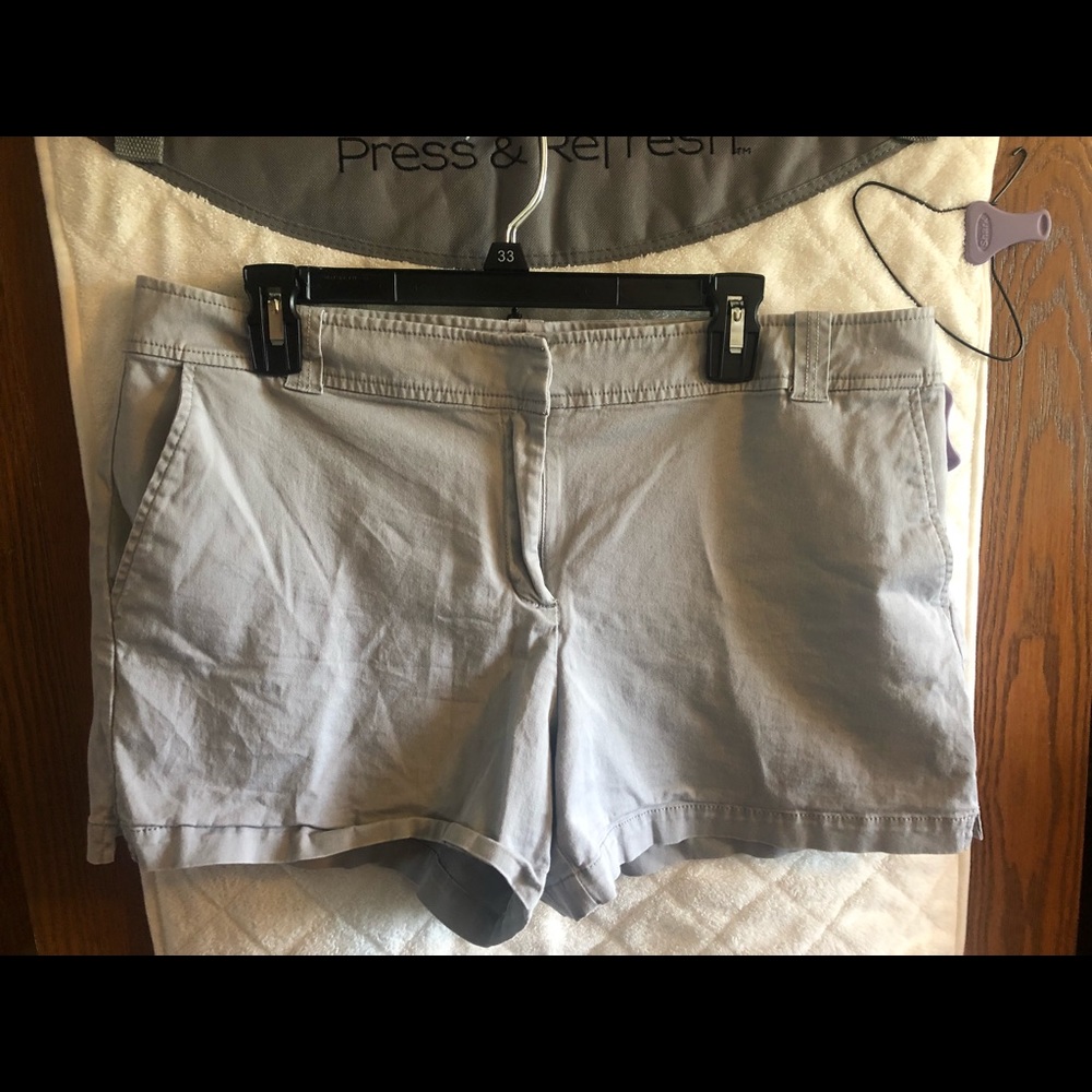 Grey dress shorts